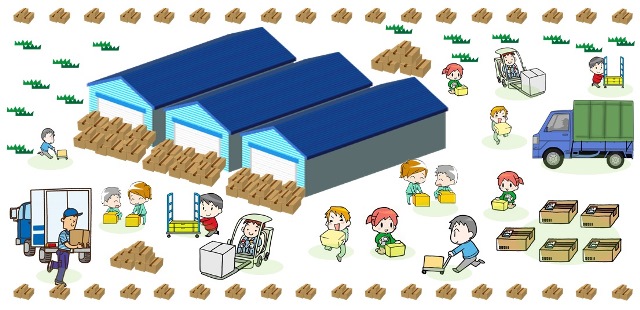 倉庫業務イラスト